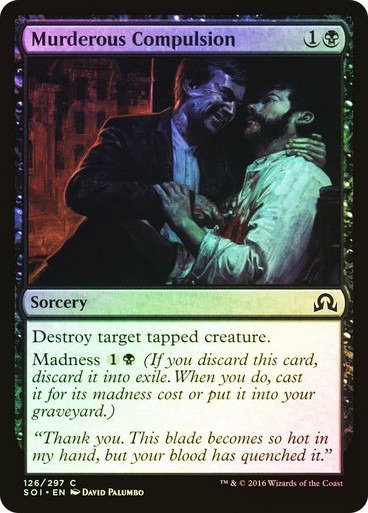 Producto - Murderous Compulsion Foil  Shadows over Innistrad