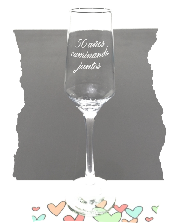 Producto - Copa de champagne bodas de oro