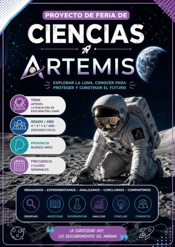 Producto - COMBO PARA FERIA DE CIENCIAS: ARTEMIS (SEGUNDO CICLO)