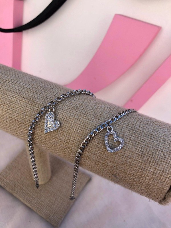 Producto - Pulsera corazon brillos