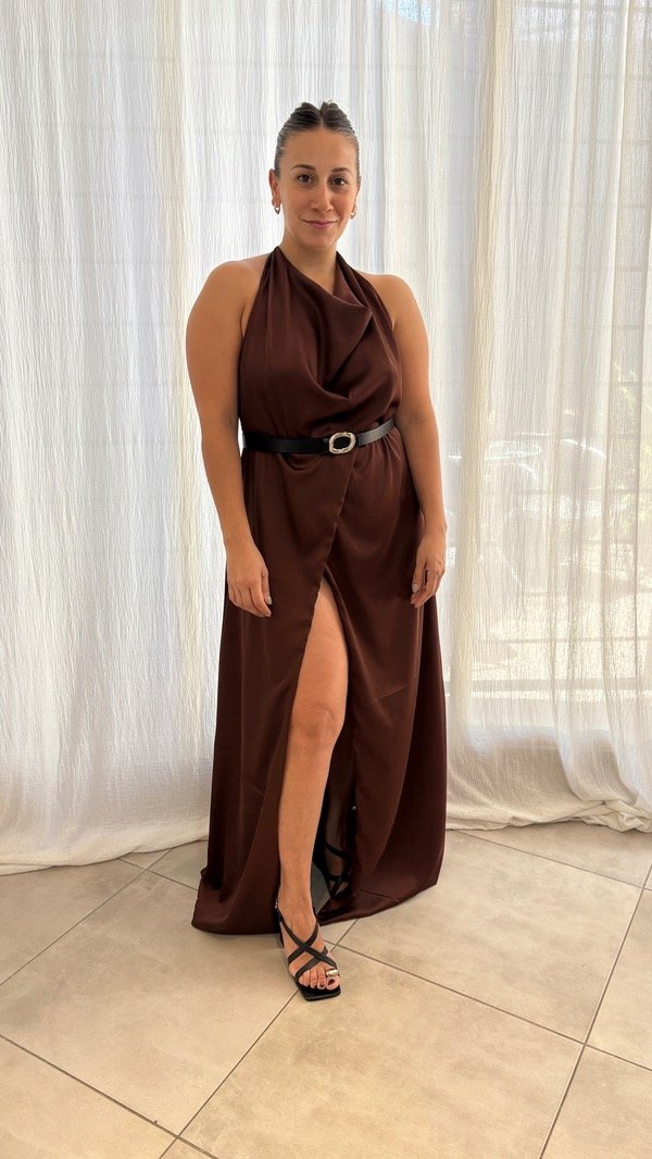 Producto - Vestido de saten largo