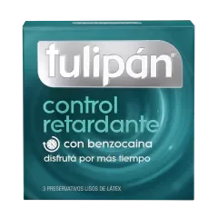 Producto - PRESERVATIVOS DE LÁTEX X 3 TULIPÁN CONTROL RETARDANTE