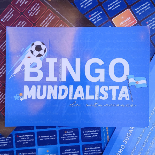 Producto - Bingo mundialista de situaciones SELECCIÓN ARGENTINA - EDICIÓN FÍSICA