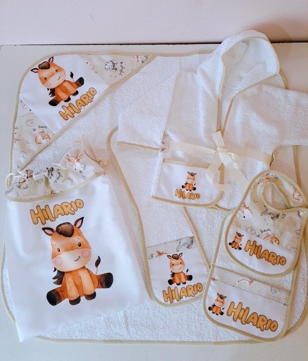 Producto - Set de higiene Caballo beige