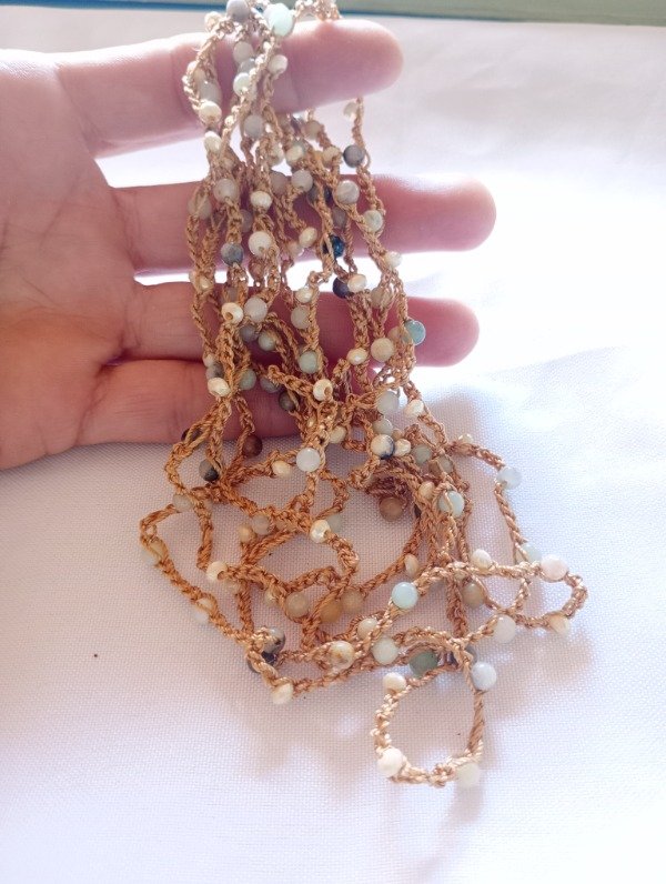 Producto - Collar Amazonitas mil vueltas