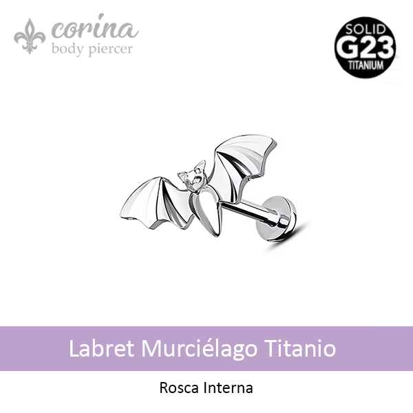 Producto - Labret Murcielago Titanio