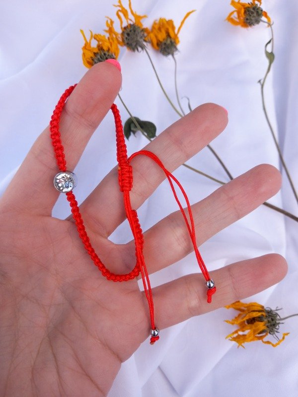 Producto - Pulsera hilo regulable roja