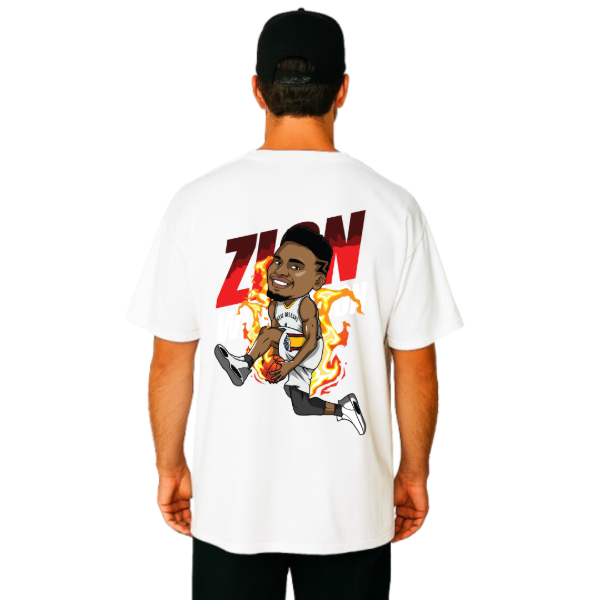 Producto - Remera Oversize Unisex ClipArt Zion Williamson