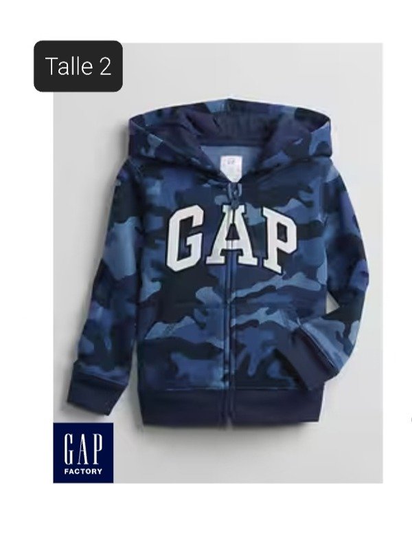 Campera con friza gap talle 2 camuflada