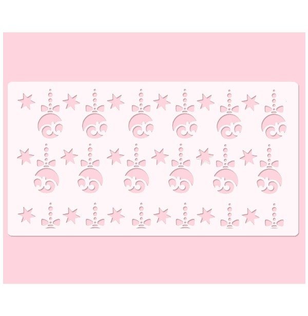 Producto - Stencil para Torta Navidad Cascabeles
