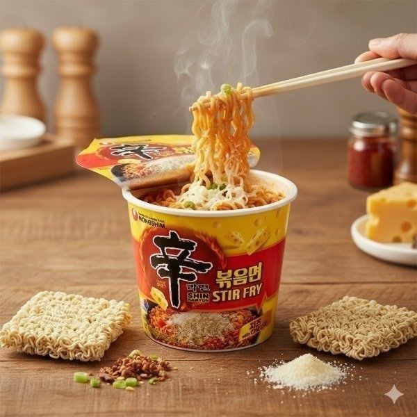 Producto - Ramen BIG BOWL SHIN STIR FRY WITH CHEESE 105gr
