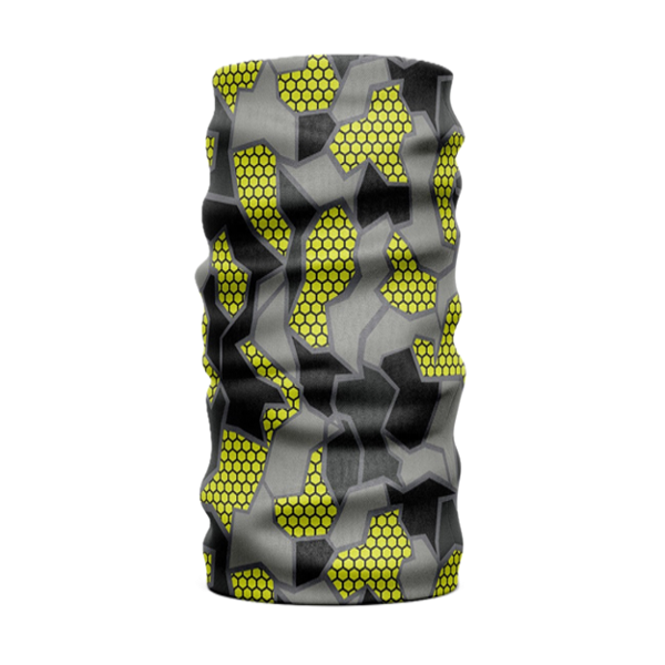 Producto - Cuello Termico Irarte Panal Amarillo Gris