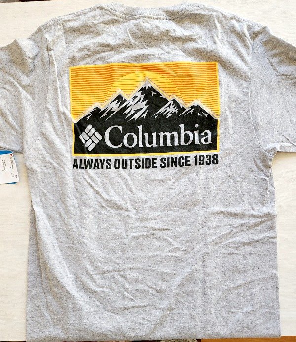 Remera manga corta columbia talle S gris — imagen 2
