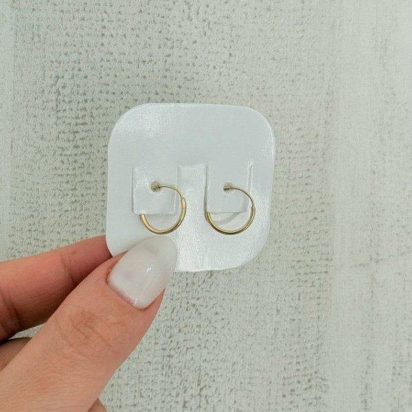 Producto - Aros argollas cubanas lisas 12mm