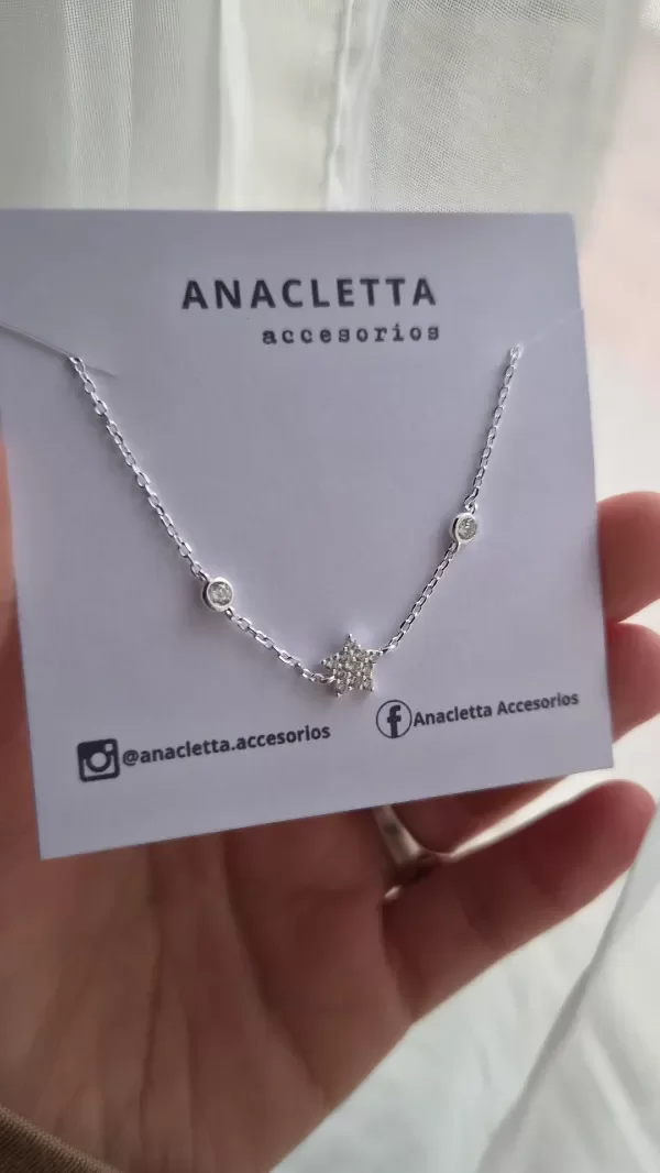 Producto - Pulsera estrella con cubics plata 925