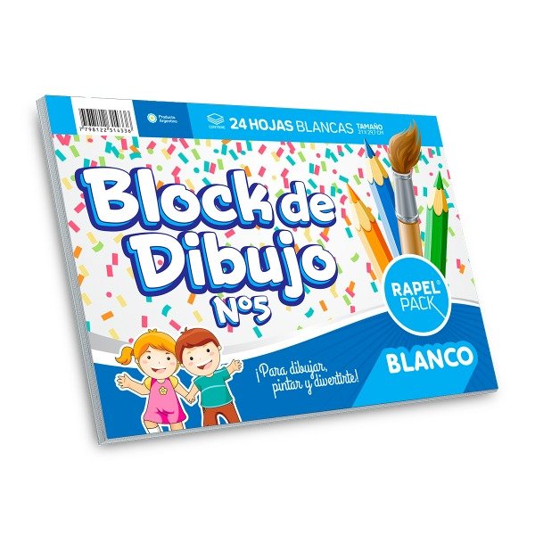Producto - Block de dibujo n5 blanco