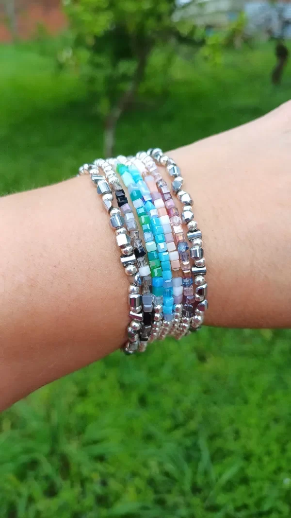 Producto - Pulseras cristales mix colores