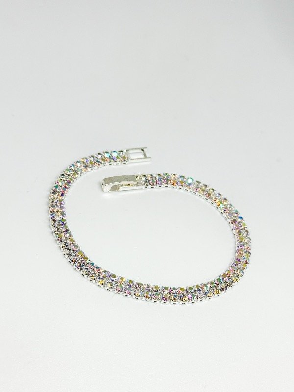 Producto - Pulsera de strass doble tornasolada