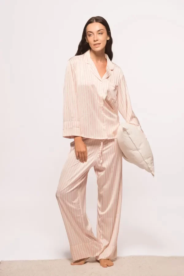 Producto - Camisero CALMA RAYADO ROSA