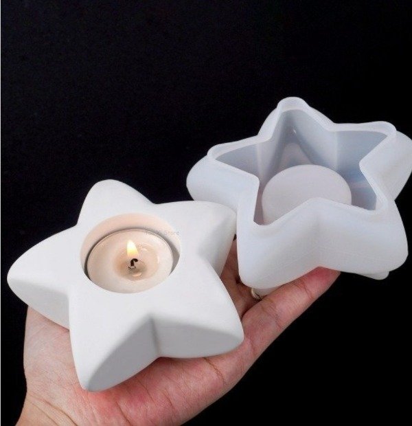 Producto - Molde porta vela noche estrella