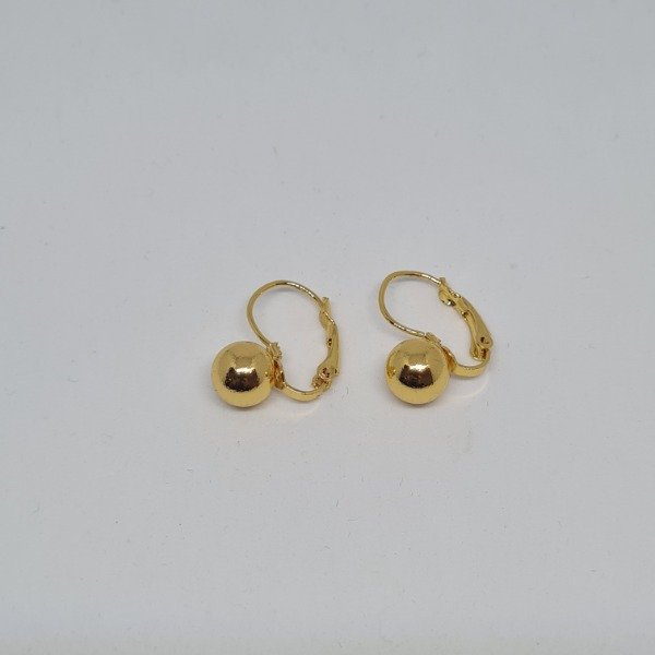 Producto - Aro dorado brisura bola 8mm