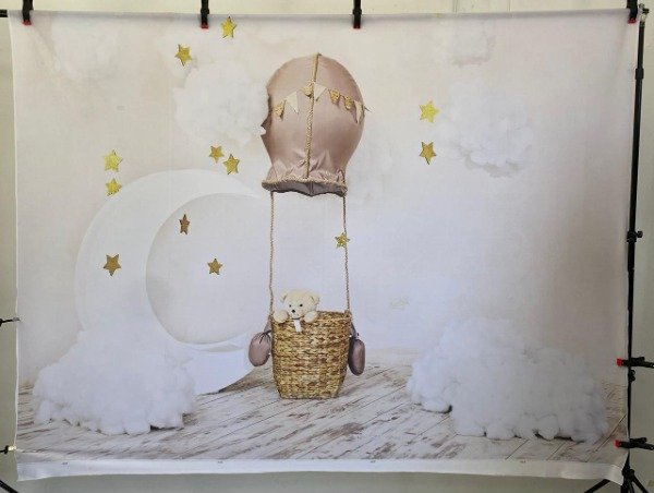 Producto - FONDO GLOBO AEROSTATICO/LUNA/TEDDY CON FALLA 200X15 GA11