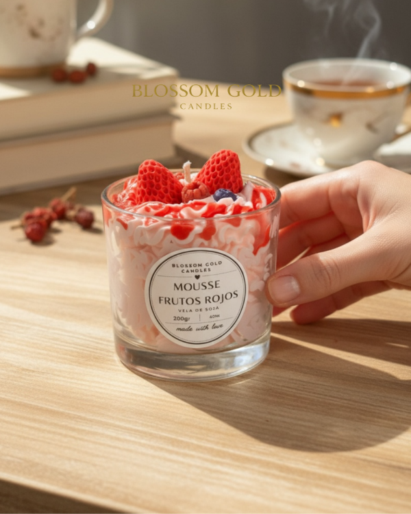 Producto - Vela Gourmet - Mousse Frutos Rojos