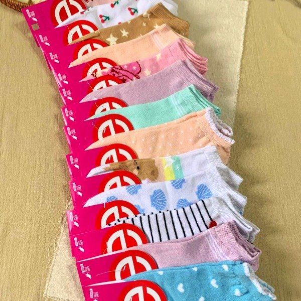 Producto - Media soquete mujer estampada Elemento