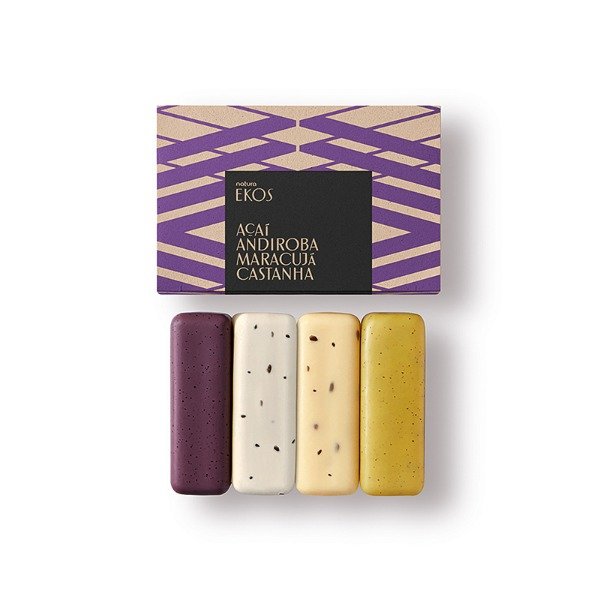 Producto - Jabones en Barra Puro Vegetal X4 Exfoliantes Surtidos - Natura