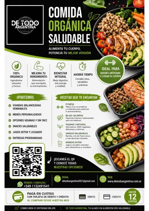 Producto - COMIDAS ORGANICAS: ART - ORGCOMDTA - 525264