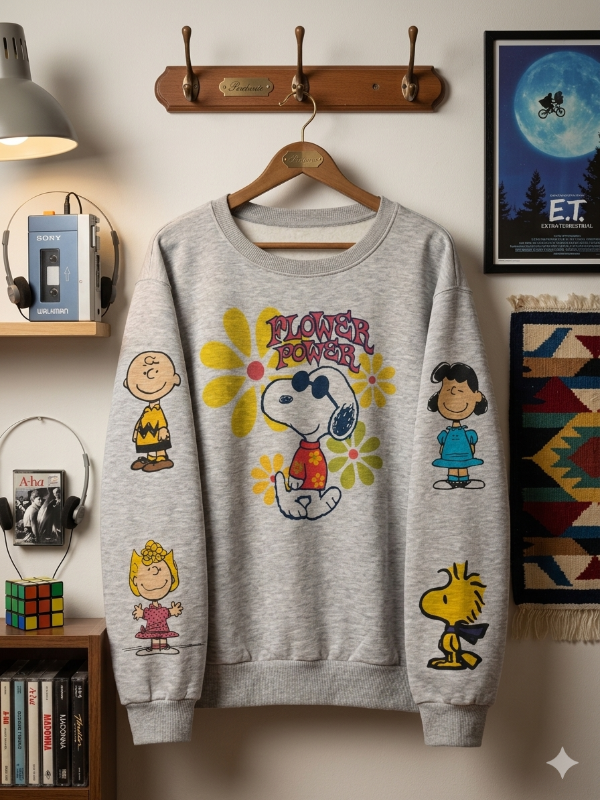 Producto - Buzo Snoopy Mangas Gris