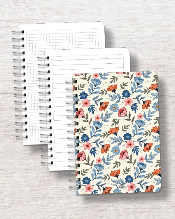 Producto - Cuaderno A5 tapa rígida plástica 120h dis. miss bouquet