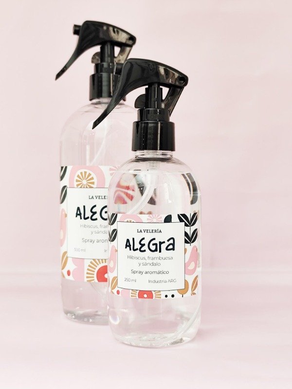 Producto - ALEGRA - Spray aromático- 500ml y 250 ml