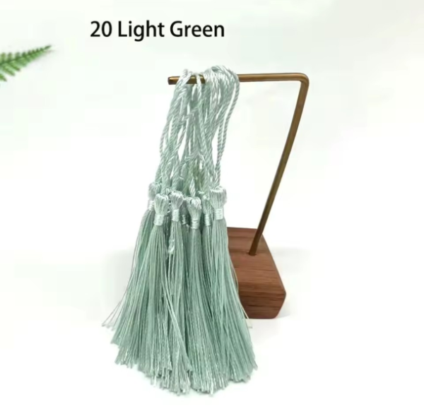 Producto - 10 BORLAS DECORATIVAS VERDE AGUA