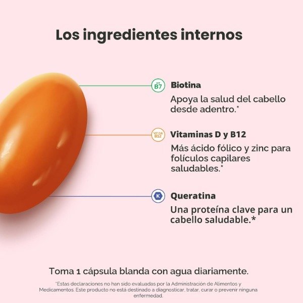 Producto - OLLY Ultra Strength Hair Softgels (30 capsulas) - 1