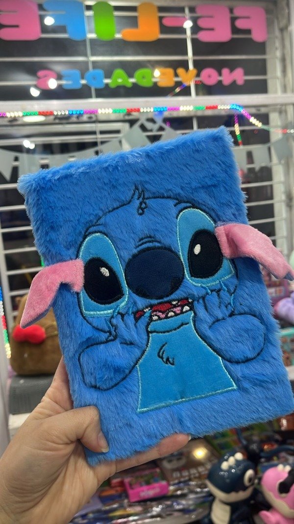 Producto - cuaderno de peluche stich
