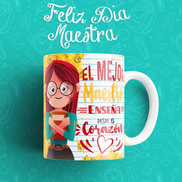 Producto - Plantillas Para Tazas Día del Maestro Vol.10