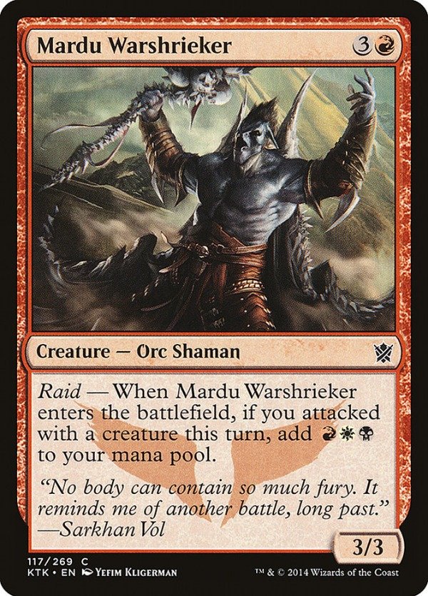 Producto - Mardu Warshrieker  Khans of Tarkir