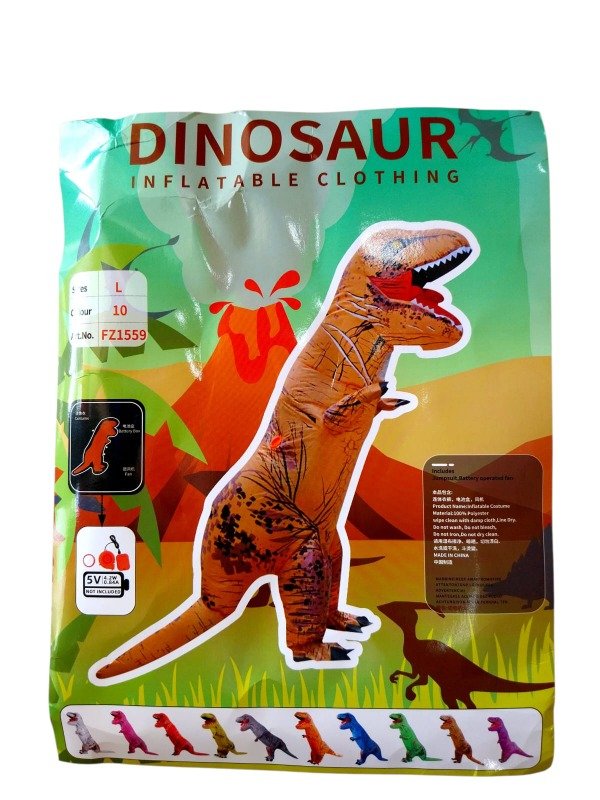 Producto - INFLABLE DINOSAURIO TALLA 1.60 A 1.90MT