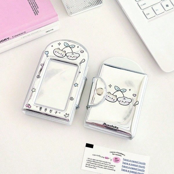 Producto - Mini binder plateado cereza