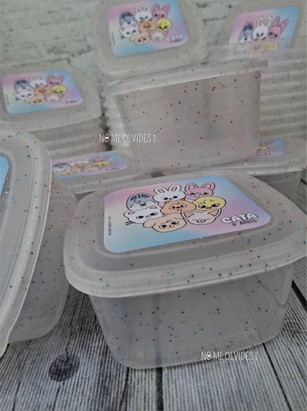 Producto - Tapper Cuadrado  GLITTER por 10 Uni. - 9