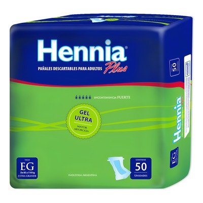 Producto - Hennia pañales descartables rectos para adultos EG 50u