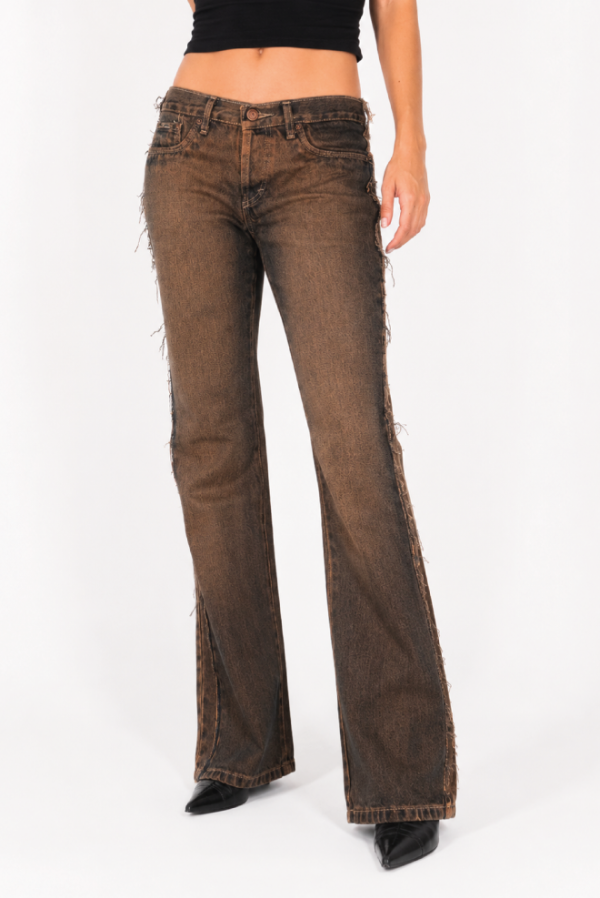 Producto - 0033 - JEAN BOOTCUT MATIZADO MARRON