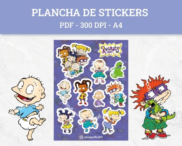 Producto - Plancha de Sticker Rugrats
