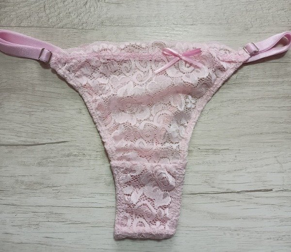 Producto - Cola less Encaje Rosa