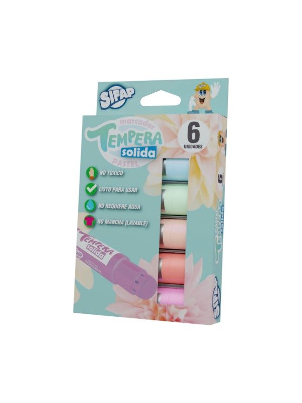 Producto - Tempera Solida Sifap X6 - Pastel