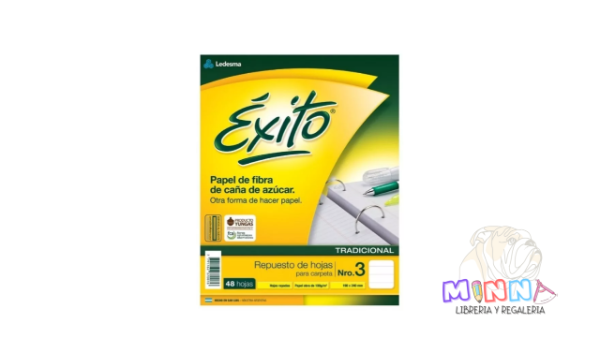 Producto - Repuesto Escolar N3 Rayado X48 Hojas Exito