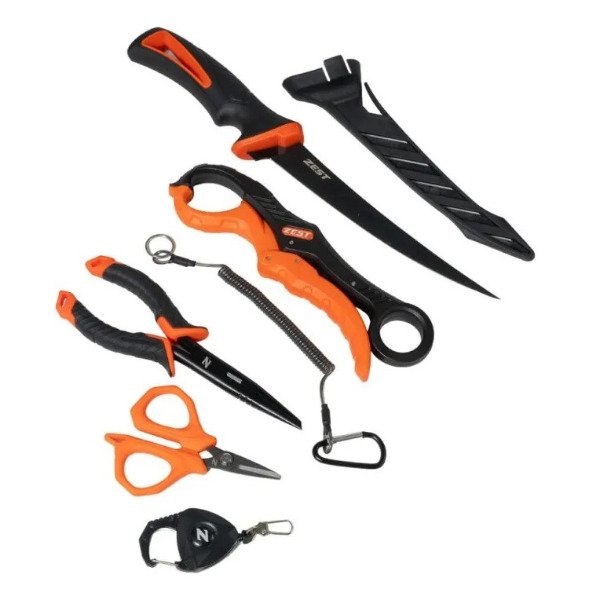 Producto - Kit de Accesorios Pesca Zest Z-kit6 6 Piezas BogaGrip Pinza S.Anillas Cuchillo - 1