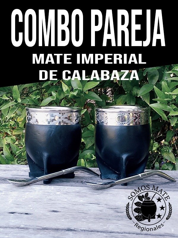 Producto - 2 MATES IMPERIALES DE CALABAZA + 2 BOMBILLAS