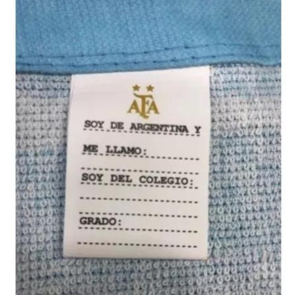 Producto - Toalla De Mano Para Niños Jardin Colegio Argentina Afa - 4